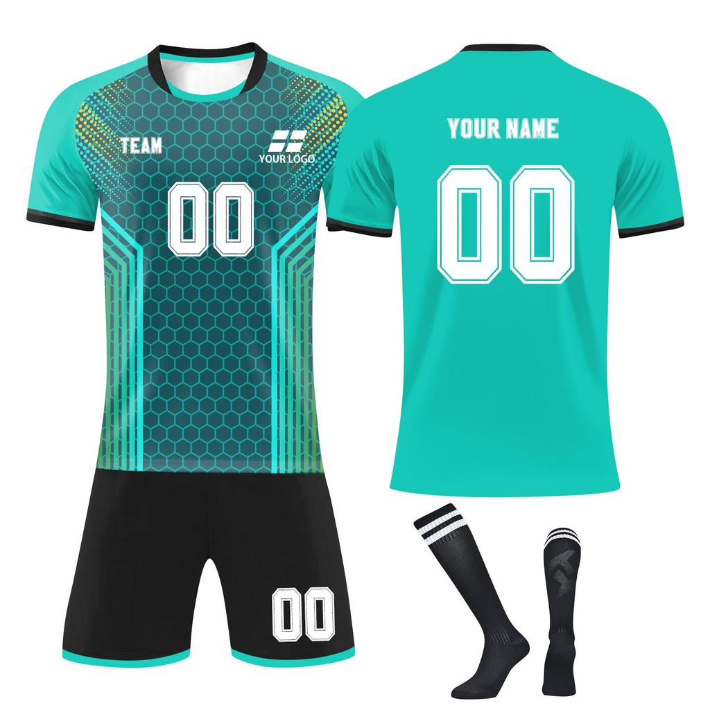 Personalised Shirts Kit Mens Girls With Name Number Custom Football Jerseys For Boys Training Suit