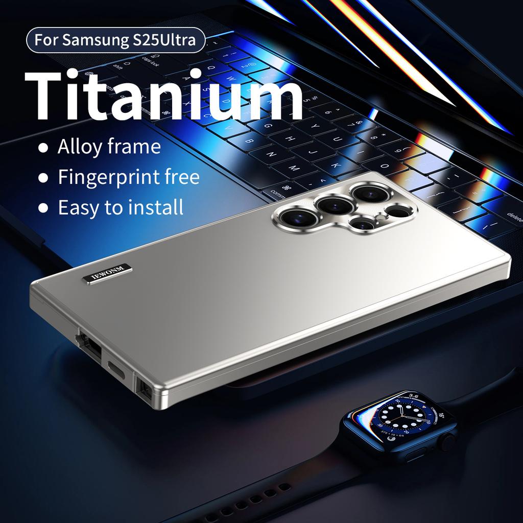 Fashion Magnetic Close Aluminum Metal Case For Samsung Galaxy S25 S24 S23 S22 S21 Ultra Strong Drop Proof Cover