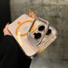 Metal Lens Bracket Suitable for Apple 16promax Magnetic Phone Case IPhone 15 Transparent 14pm Anti Fall Case
