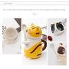 With Spoon Hand Painted Mug Ceramic Coffee Pots Creative Milk Tea Cups  Kitchen