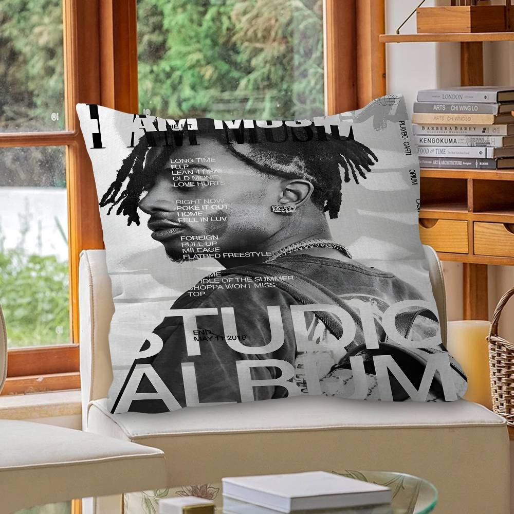 Mode Rapper P-Playboi C-Carti Stitch Gelukkige Draak kussensloop bankkussenhoes huis kamer decoratie kindergeschenk