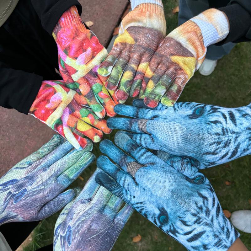 

Осенние и зимние теплые перчатки с цифровой сублимационной печатью могут быть изготовлены на заказ в различных стилях с полноцветной печатью для осени One Size