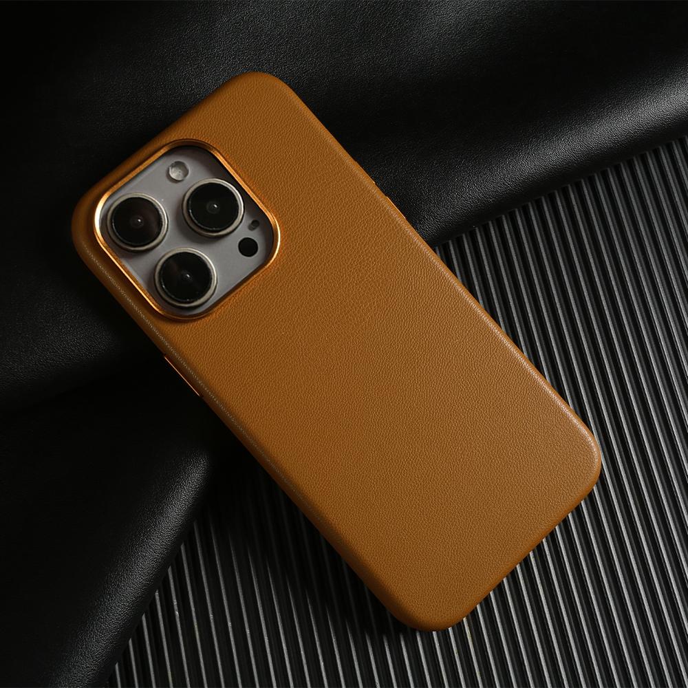 Per iPhone 15 Pro Custodia Magnetica Eco-Sostenibile in Pelle RPET Cover Posteriore per Telefono Certificata GRS