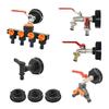 Adaptateur Robinet pour Cuve IBC S60X6 Filetage Grossier Raccord Rapide Jardin Robinet Alliage Robinet de Cuve 1000 Litres Accessoire Cuve IBC Raccord de Vanne