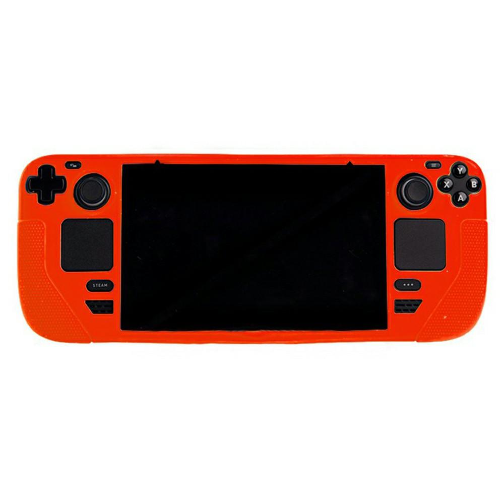 For Steam Deck Silicone Case Integrated Design Washable Shockproof Protective Cover