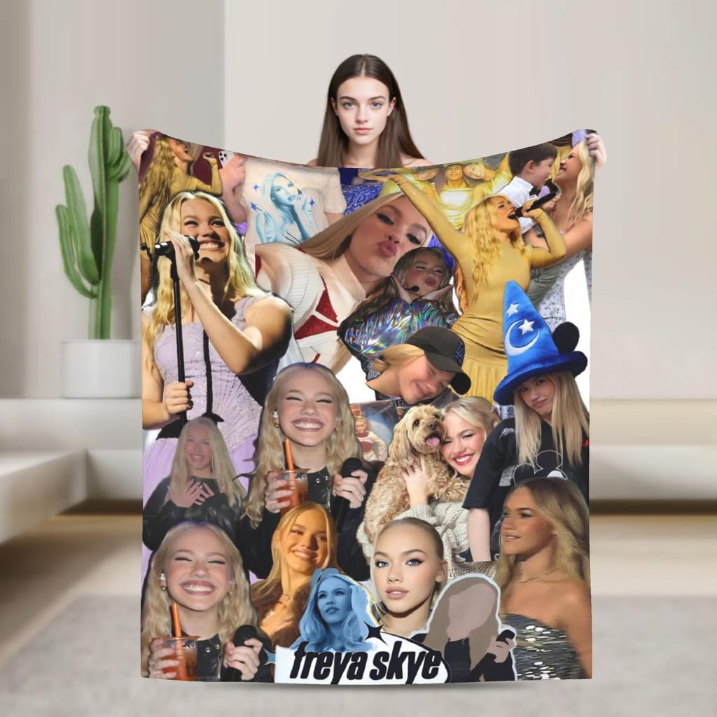 Freya Skye Singer Tour 2026 Blanket Super Soft Warm Throw Blankets for Living Room 50x60 Inches Multiple Sizes Bedspread