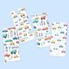 50Pcs Cartoon Car Dinosaur Gift Bag Candy Biscuit Packaging Bag Children's Birthday Party Snack Packaging Supplies Baby Shower
