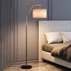 Nordic Minimalist Floor Lamp: Luxury Fabric Shade for Living Room, Bedroom, or Coffee Table