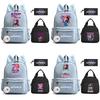 3Pcs/set Anime Kpop Demon Hunters Printed Backpack with Lunch Bag Pengcil Case for Teenager Girl Boy Back To School Bookbag Large Capacity Travel Bag