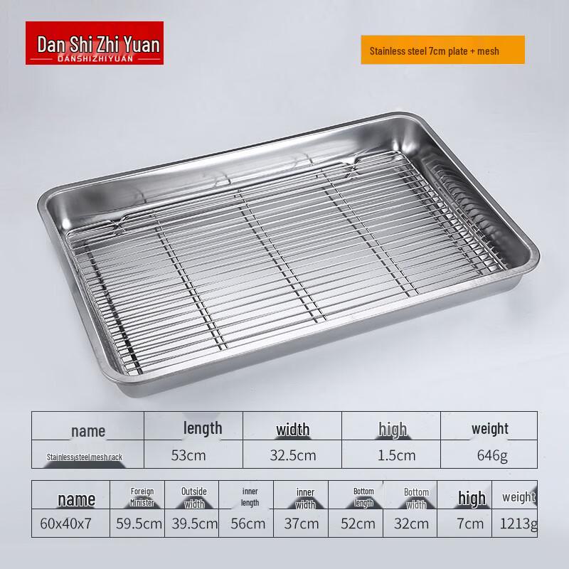 Kommerzielle Abtropf- und Fettauffangschale aus Edelstahl