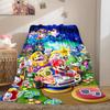Super Mario Soft Flannel Blanket Lightweight Cozy Microfiber Blanket for Couch Bed Machine Washable LXR96