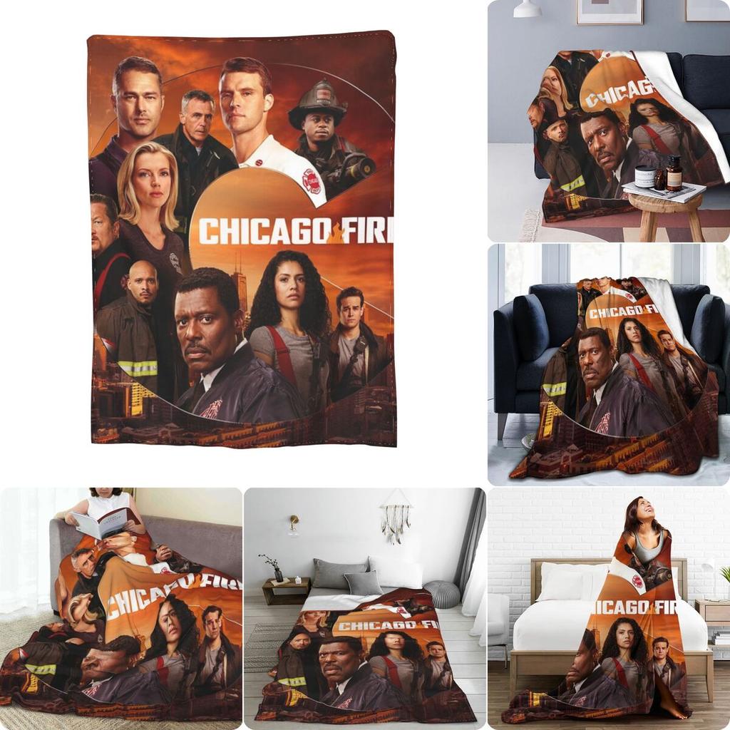 Chicago Fire Ultra-Soft Micro Fleece Blanket Quilt Comfort All Season Home Decotation