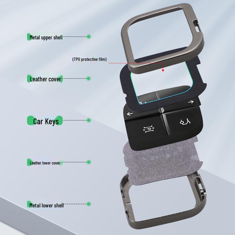 Lynk & Co 08 Schlüsselhülle 2023: Metall-Schnallen-Schutzhülle für 08EMP-Fernbedienung