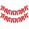 Hanging Decoration Bowknot Garland Bowknot Ribbon Garland Gifts Bow Garland Banner  Baby Shower