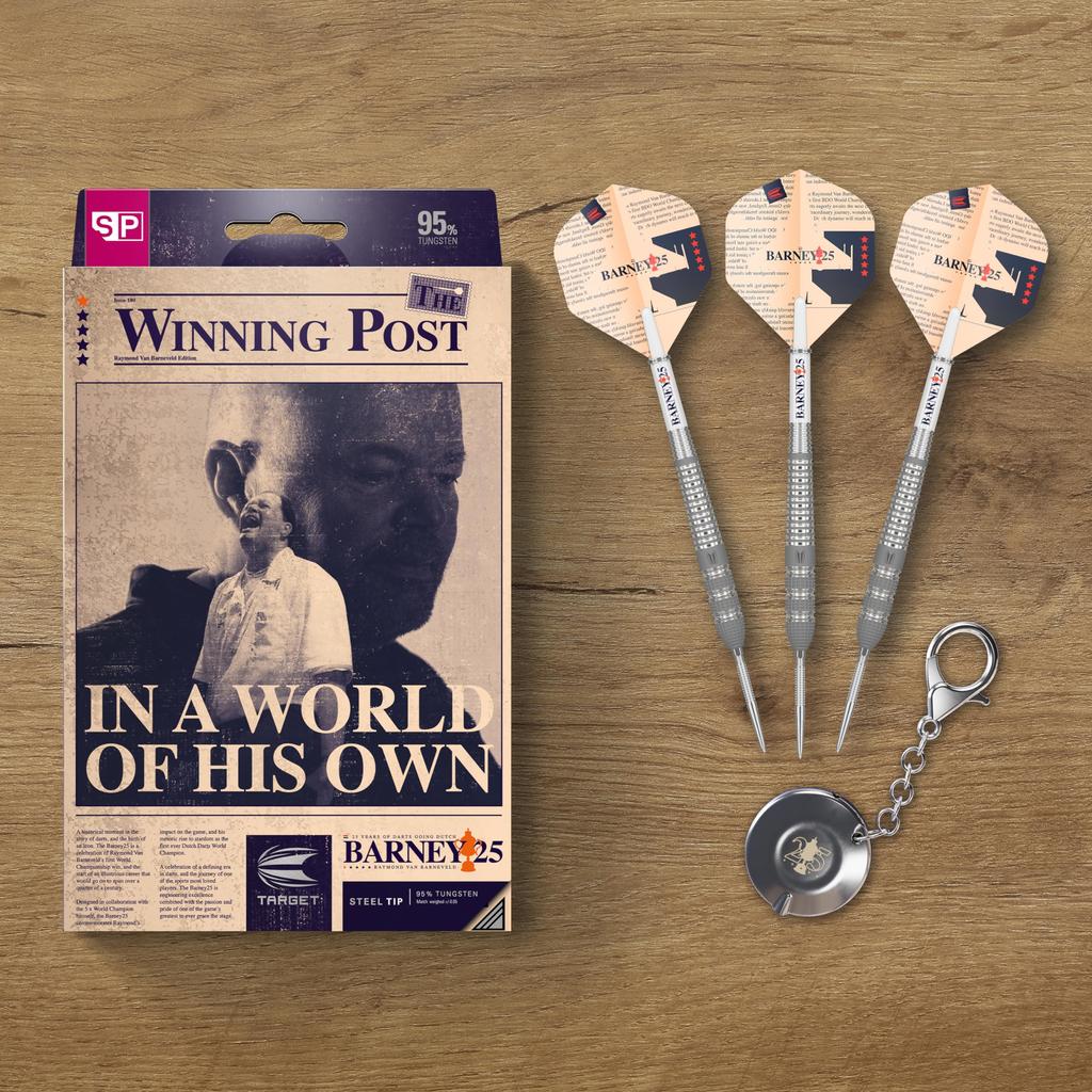 Target Darts Raymond Van Barneveld RVB 25 Year Edition 25G Tungsten Swiss Point Steel Tip Dart Set 95%