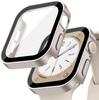 Tempered Glass+Cover For Apple Watch 11 10 9 8 7 46mm 42mm PC Bumper Screen Protector Case iWatch Series 7 6 5 4 SE3 44 40 45mm