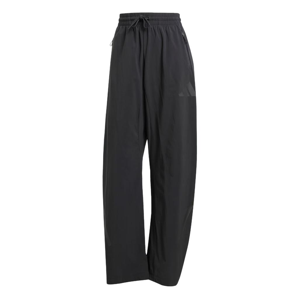 Adidas Comfortable Breathable Mid-Rise Drawstring Casual Pants Women Bottoms Black JP4197