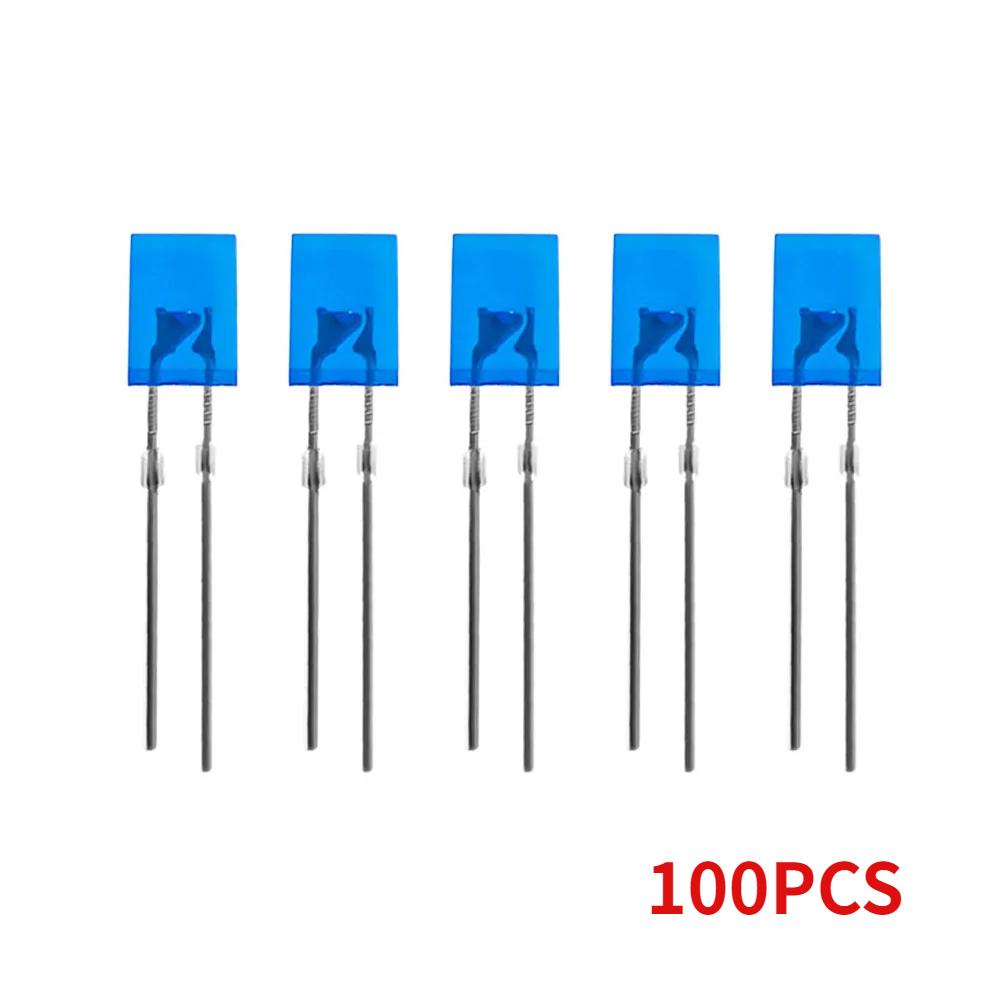 100/200pcs LED Light-emitting Diode 2*5*7mm Square LED Diode Red Yellow Green Blue White Diodes for DIY Electronic