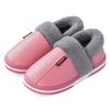 Autumn and Winter Leather Waterproof Bag and Cotton Slippers Men's Non-slip Thick-bottomed Warm Plush Cotton Slippers