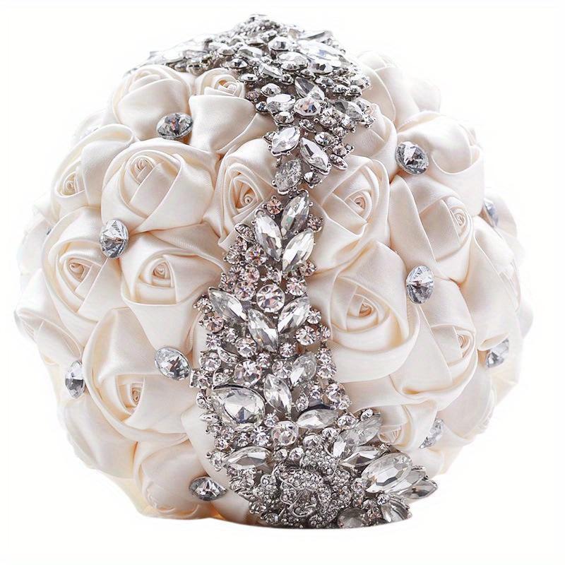 1PC Brilliant Festival Celebration Wedding Dress Photography Wedding Ceremony Bride Exquisite Handheld Flower Bundle