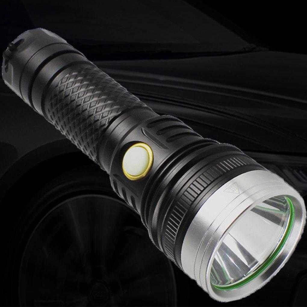 Flashlight Powerful Super Rechargeable Camping Mountaineering Outdoors Torch Portable Brightness Adjustable Supply