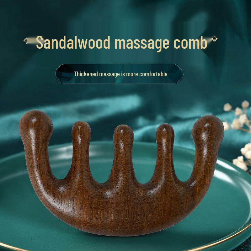 Chinese Style Green Sandalwood Massage Comb