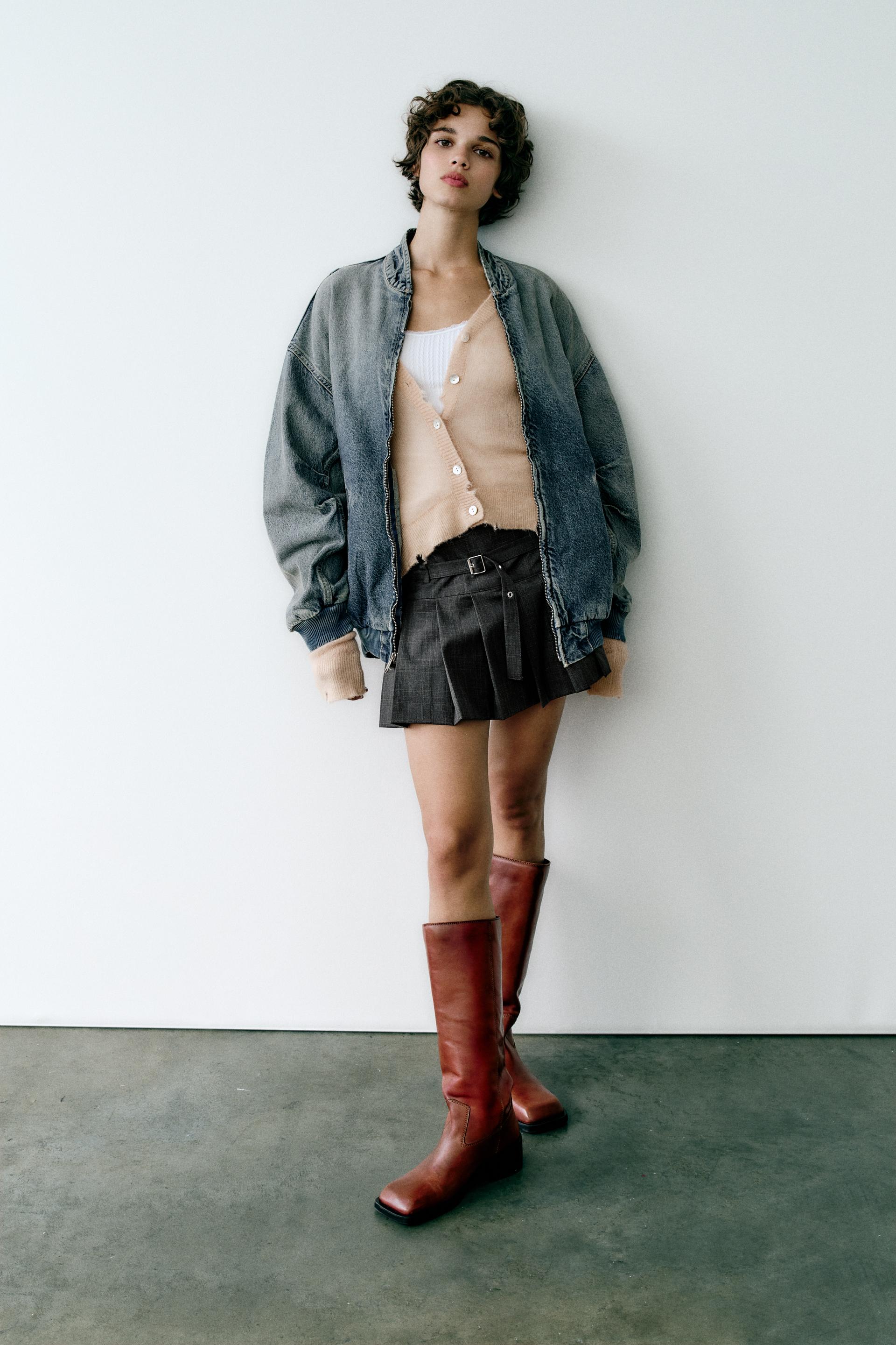 

КУРТКА-БОМБЕР TRF ОВЕРСАЙЗ ИЗ ДЕНИМА