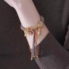 Elegant Tibetan Bracelet Memorial Bangle Simple Fringe Hand Strings for Women