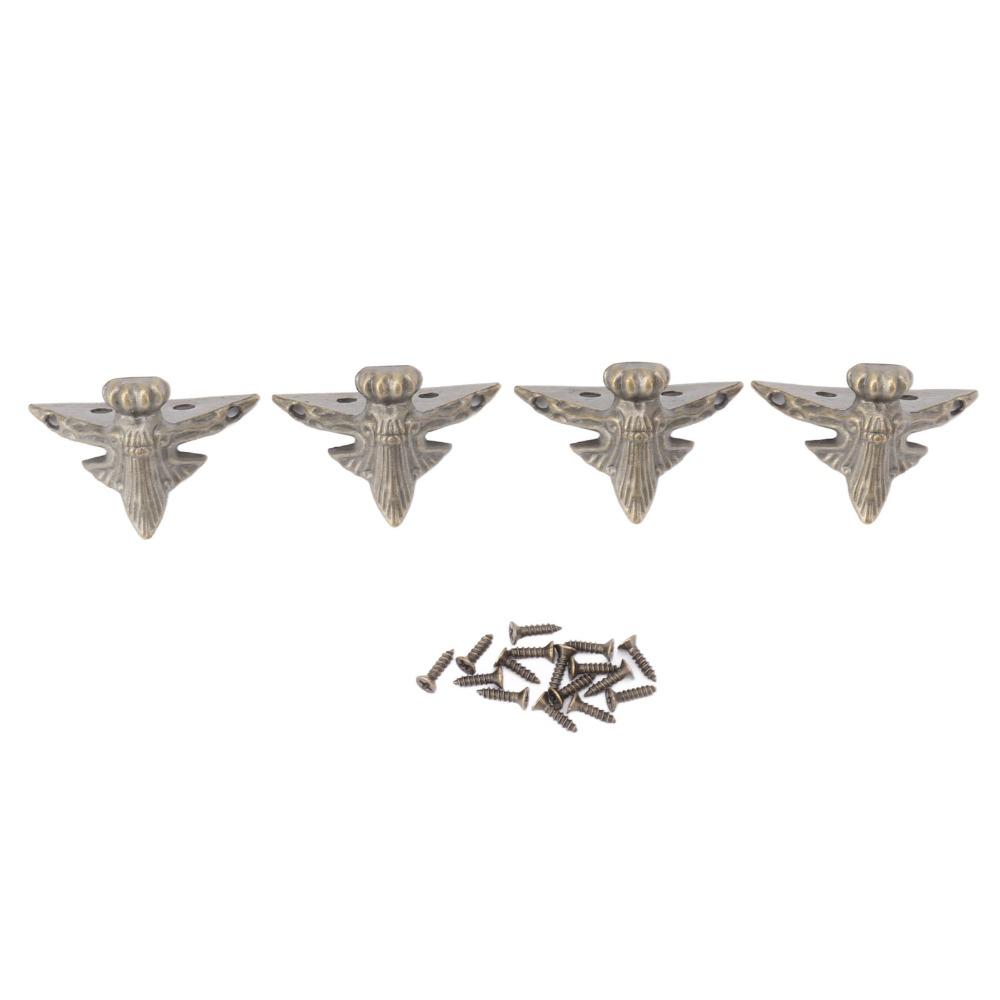20PCS Zinc Alloy Wood Box Legs Small Size Storage Box Feet Hardware Wood Box Feet Legs Wood Case