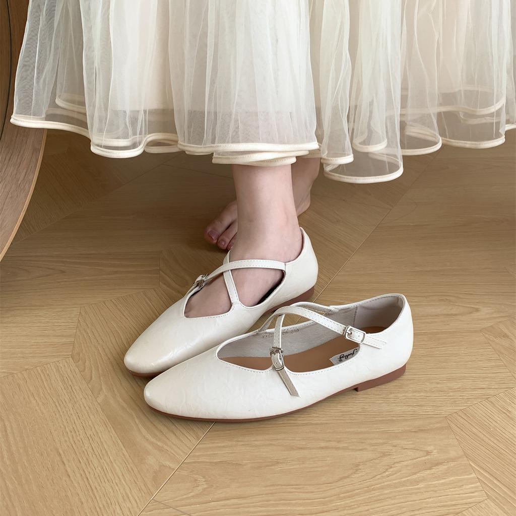 Fashion Bailamos 2024 New Women Flats Soft Mary Jane Shoes Fashion Shallow Ladies Casual   Outdoor Dress Shos Flat Ballet Shoes Mujer