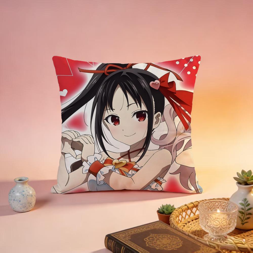 Fashion KKaguyasama Love Is Wared Cushion Cover Premium SkinFriendly Pillow Case MultiPurpose for Home Office Travel
