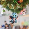 Decorative Flying Dragon Baby Pendant Cartoon Xmas Tree Flat Pendant Dragon Car Ornament  Xmas Tree
