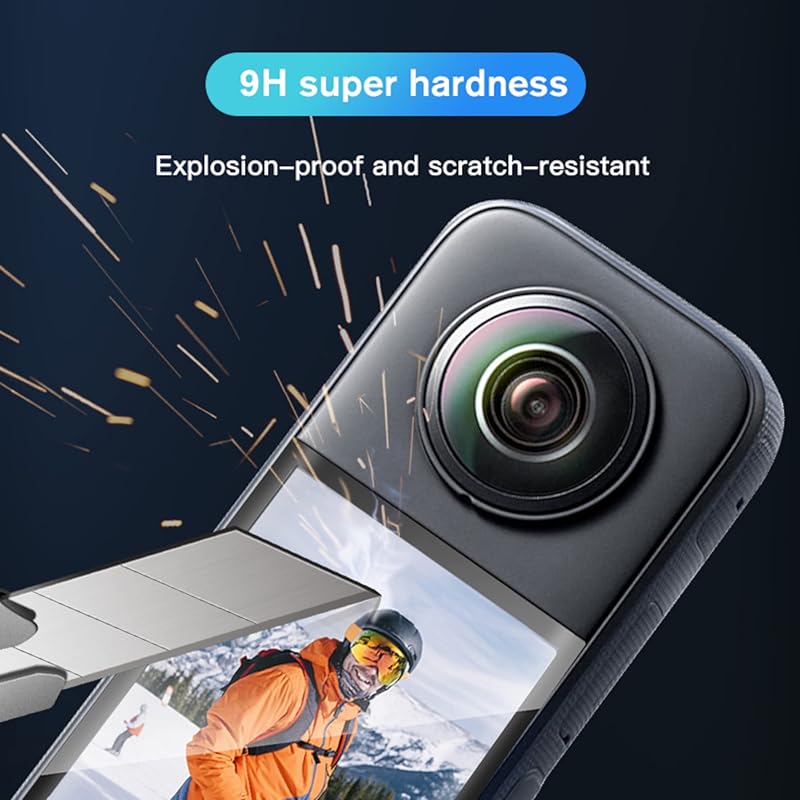 Careflection Tempered Glass For Insta360 One X3 360 Action Camera (2Pcs/Pack) Display Touch Safety Strength Increased Wa 0