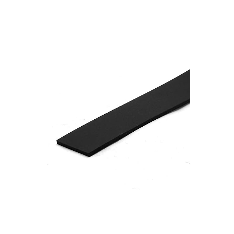 Waki Sangyo Flat Rubber, Non-Adhesive, Black, 2mm X 20mm, 2m Length, Outdoor Gasket WSG018