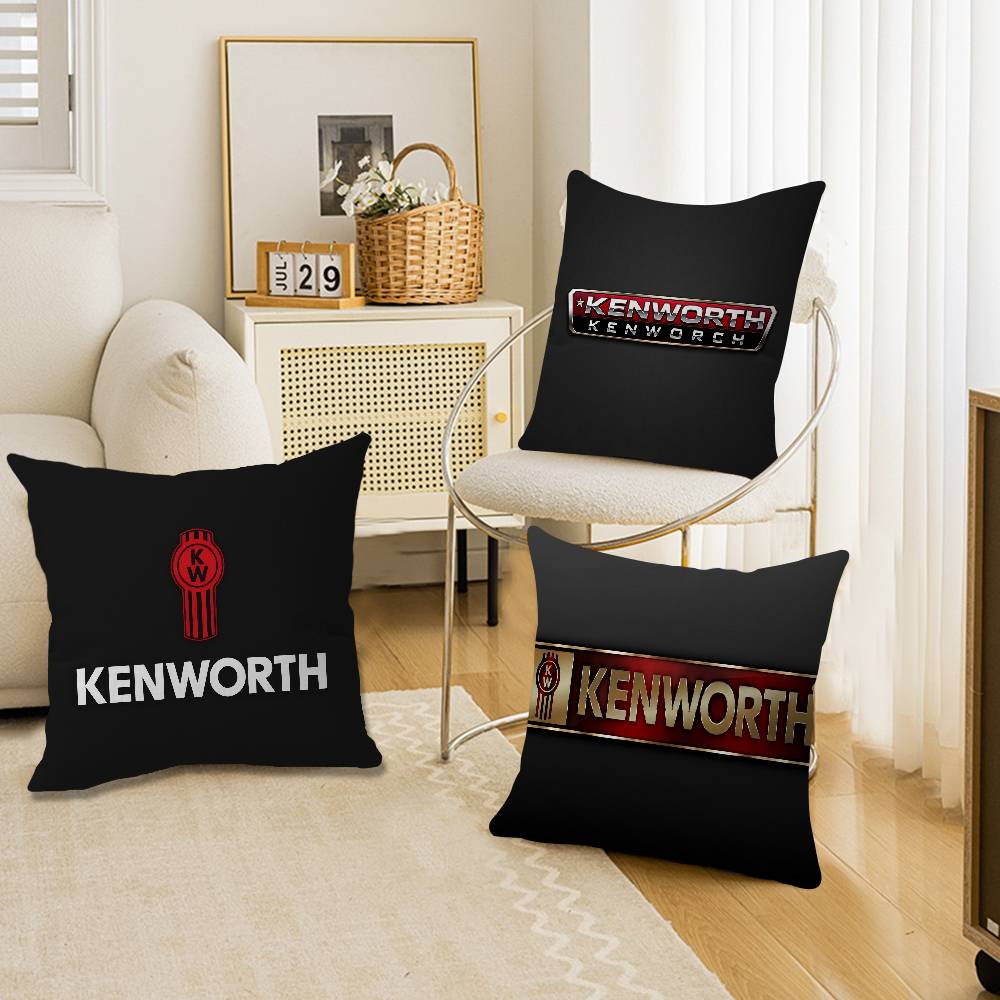 KKenworth truck Logo Pillow Gift Home Office Decoration Bedroom Sofa Car Cushion Cover case x