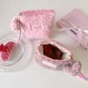Winter Leopards Pattern Makeup Pouches Portable Beauty Storage Case Girl Portable Sanitary Cotton Bag