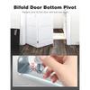 Bifold Door Top Guide Wheels Plastic For Closets Pantries Laundry Rooms Stainless Steel Bifold Door Top Pivot Hinge Suite