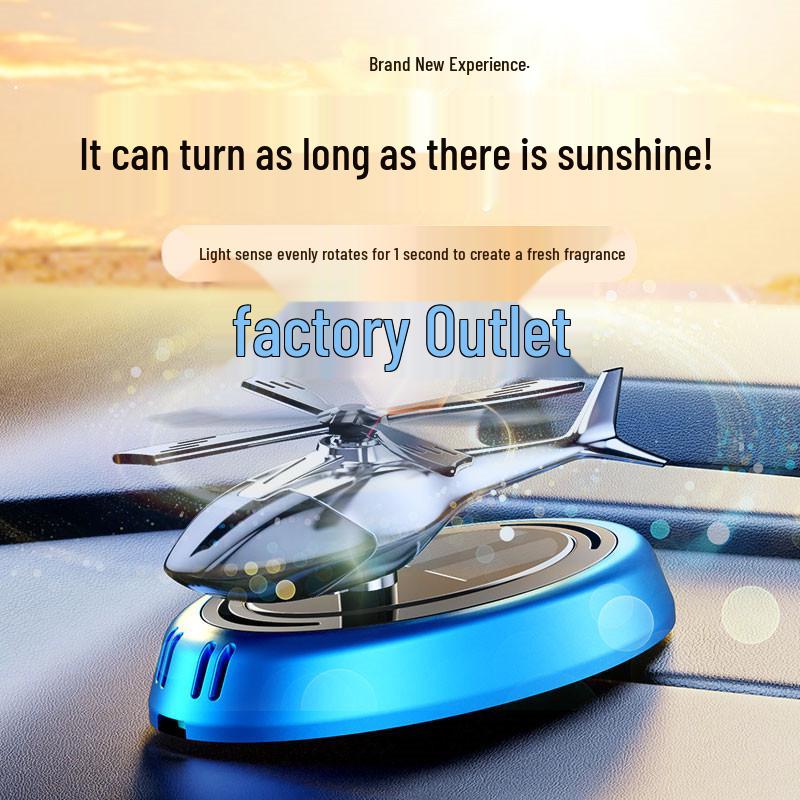 Solar-Powered Airplane Car Perfume: Creative Car Console Freshener Ornament