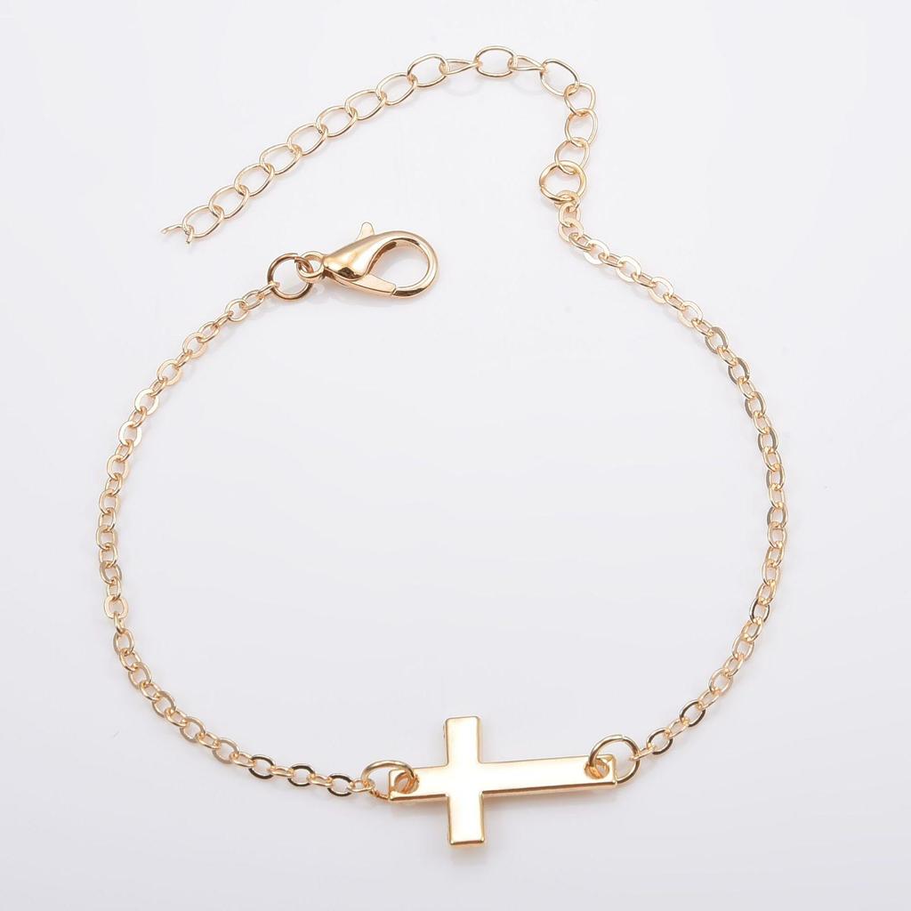 Trendy Geometric Cross Bracelet for Women