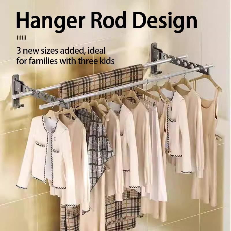 Wall Laundry Dryer Collapsible Clotheslines of Wall Clothes Clothes Drying Rack Adjustable Angle Clothes Hanger
