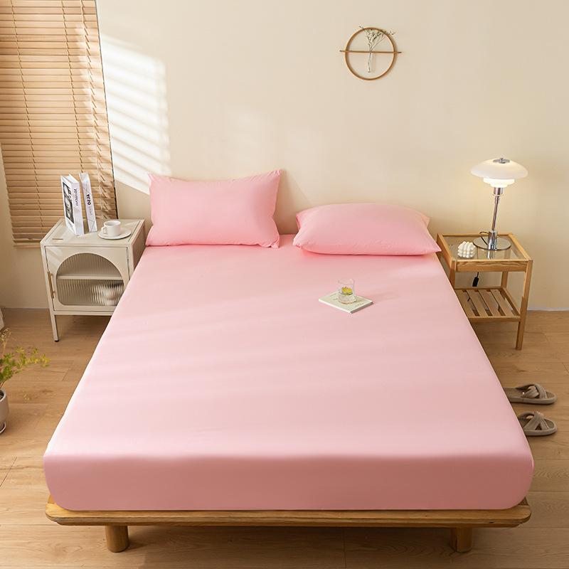 Effen Kleur Geborsteld Waterdicht Hoeslaken, Urinebestendig en Ademend Bedovertrek, TPU Stofdicht en Antislip Hotel Bedovertrek