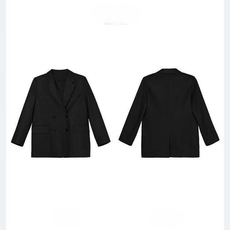 Vintage Texture PU Leather Jacket and Small Suit Top for Women with Retro and High-end Sense In Autumn