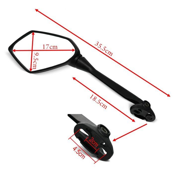 Rétroviseurs carénage pour Yamaha FZ6 Fazer / S2 Paire SV8