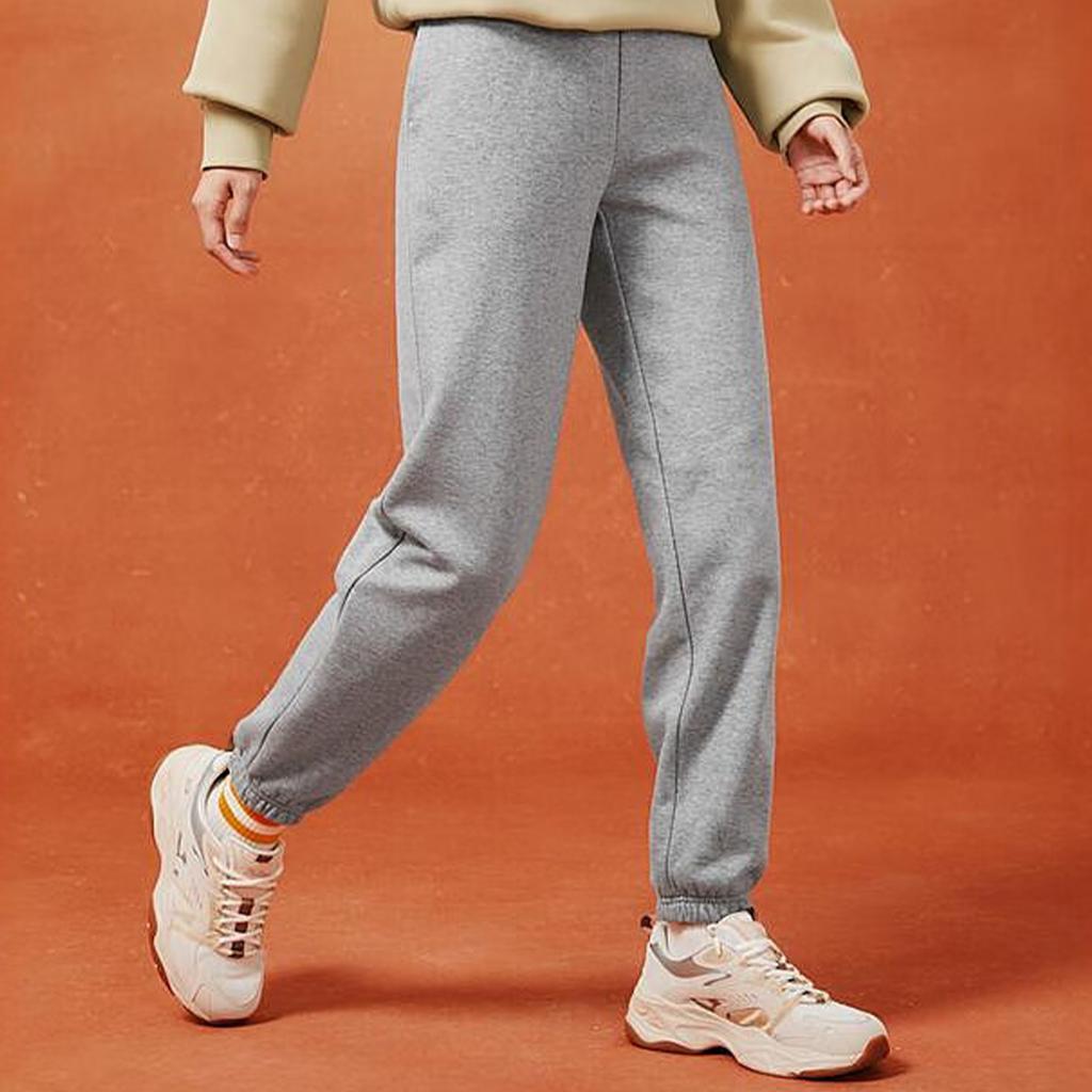Skechers Casual Soft Breathable Skin-Friendly Knitted Sports Pants Women Bottoms Gray L424W099-004F