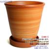KANEYOSHI Ceramic Flower Koharu with Made In Japan with Reliable Domestic Quality Mikawa-yaki Pot, (Koharu), Orange, No. 8, Plate,
