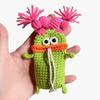 Hand-Crocheted Car Key Fob Cover, Big Mouth Key Protector, Cute Yarn Keychain for Car Keys, Unique Handmade Gift Car Key Cases