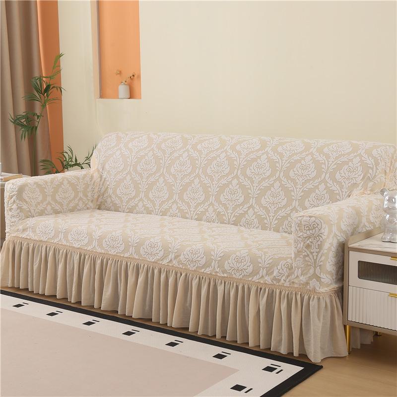 Thick Sofa Cover With Skirtastic Couch Cover1/2/3/4 Seater Sofa Protective Cover For Living Room