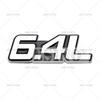 Car Styling DFETRY 3D Metal Chrome Zinc Alloy Adhensive Emblem 5.0L 5.7L 6.0L 6.2L 6.4L 7.0L Body Trunk Fender Badge Accessory