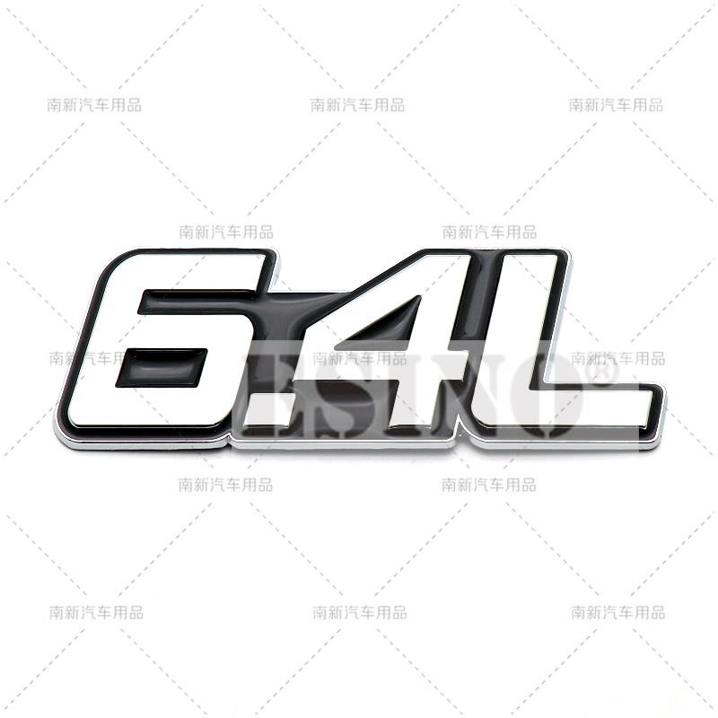 Car Styling DFETRY 3D Metal Chrome Zinc Alloy Adhensive Emblem 5.0L 5.7L 6.0L 6.2L 6.4L 7.0L Body Trunk Fender Badge Accessory