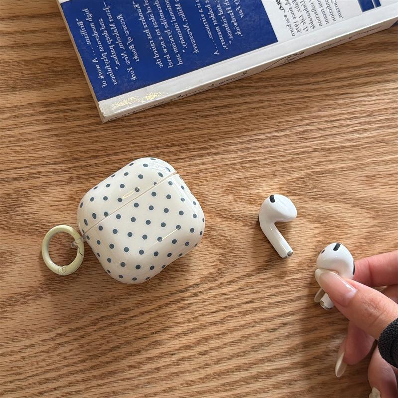 Korean Simple Blue Wave Point AirpodsPro1 Earphone Case for Apple 1/1/1 Generation Wireless Bluetooth Case